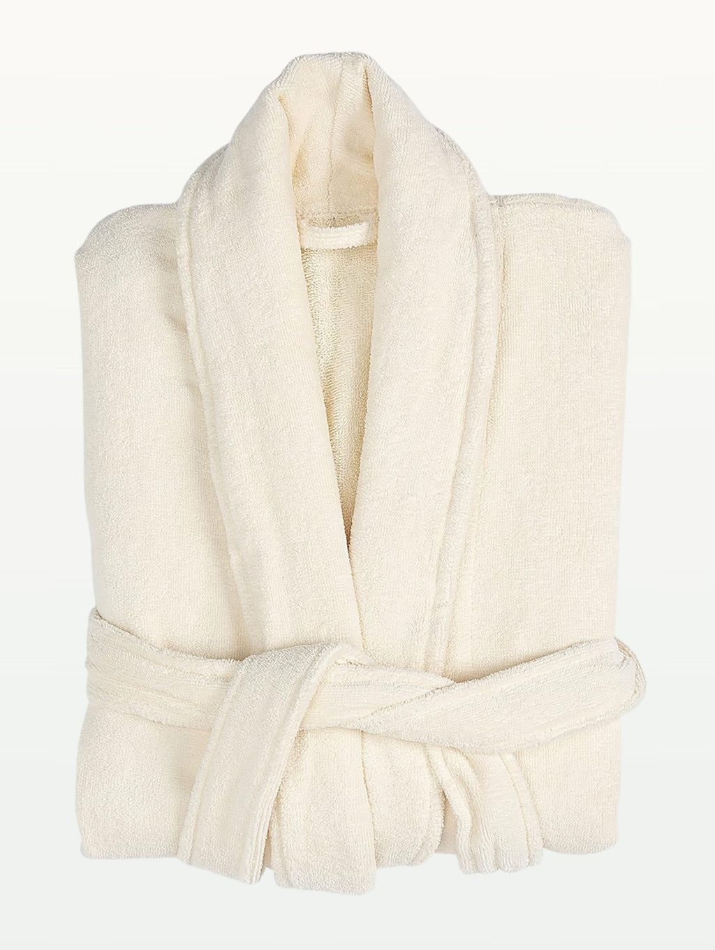 Plush Soft Unisex Terry Cotton Bathrobe (Ivory)