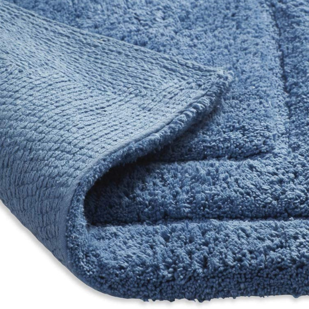 Soft Plush 2800 GSM - 2 Piece Bathroom Rug Set (Blue)