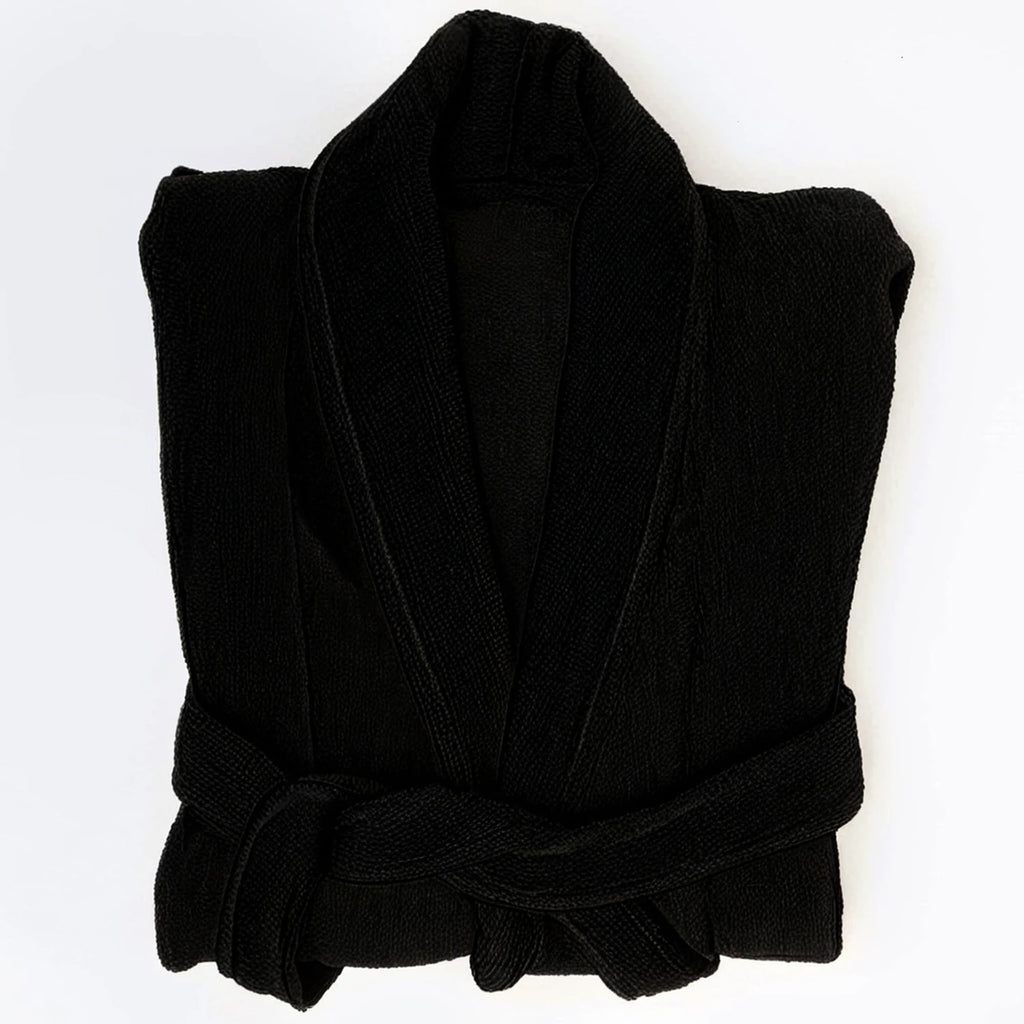 Lightweight plush terry cotton robe by SENSES for home and spa