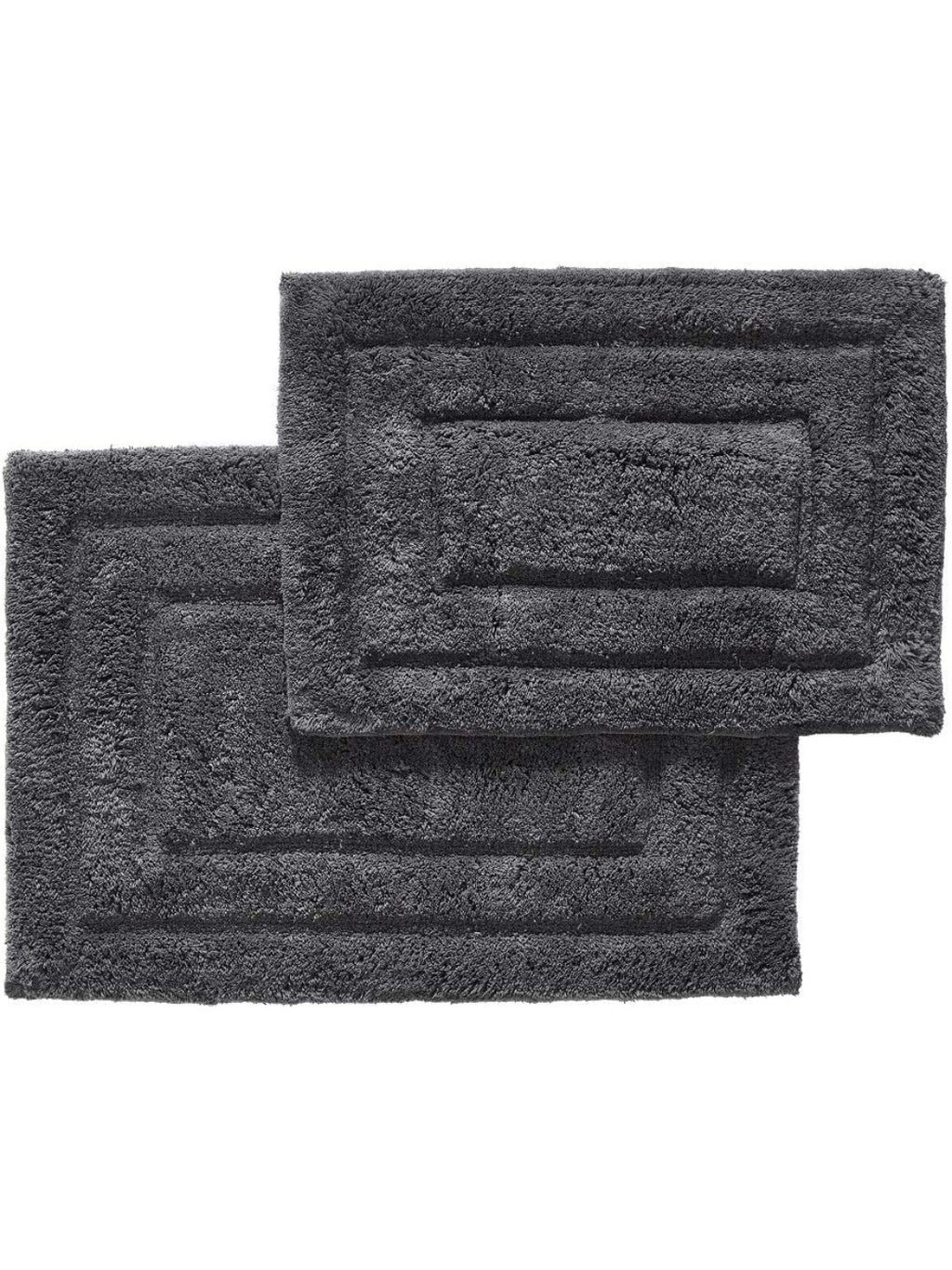 Soft Plush 2800 GSM - 2 Piece Bathroom Rug Set (Charcoal)