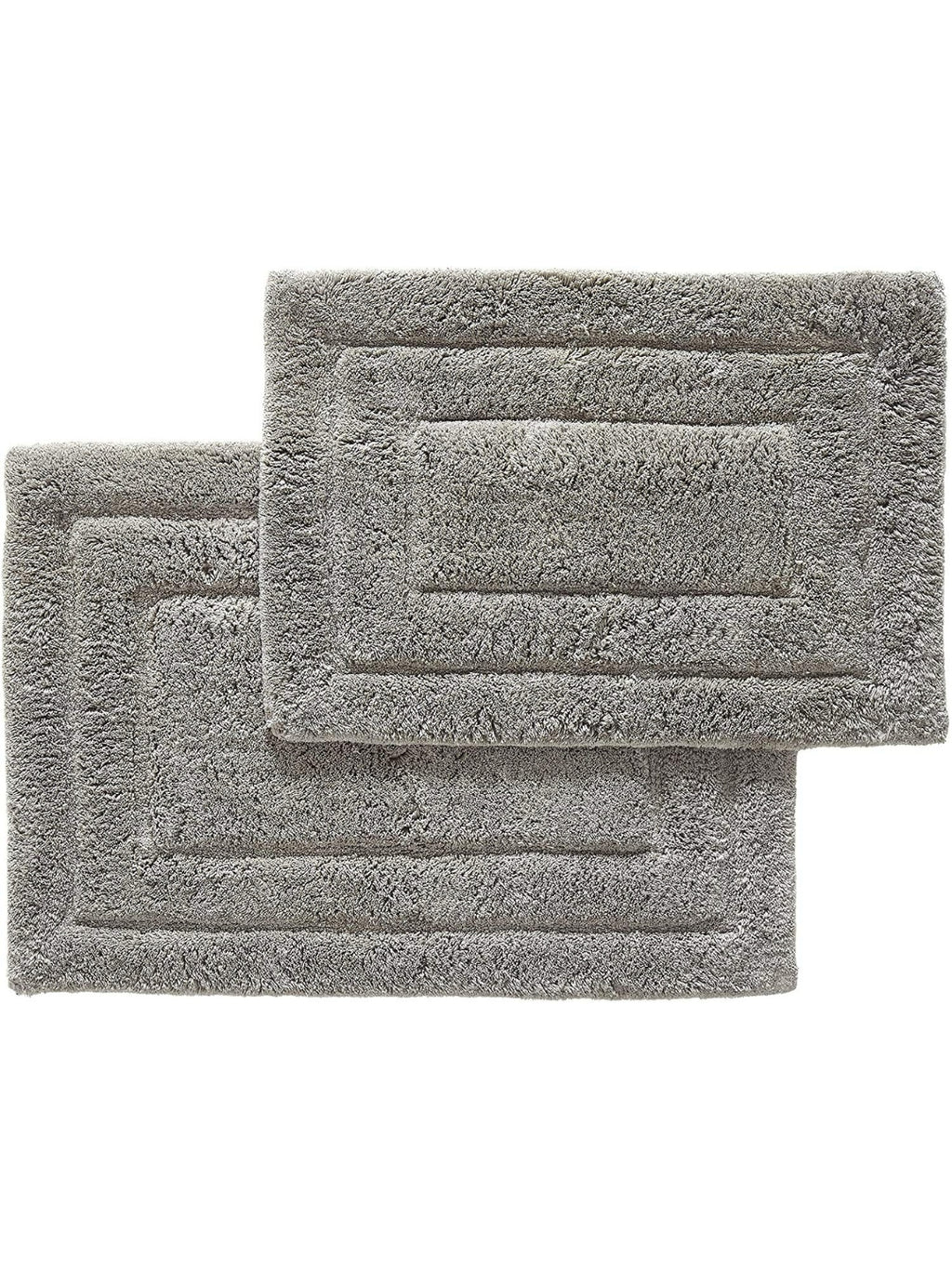 Soft Plush 2800 GSM - 2 Piece Bathroom Rug Set (Grey)
