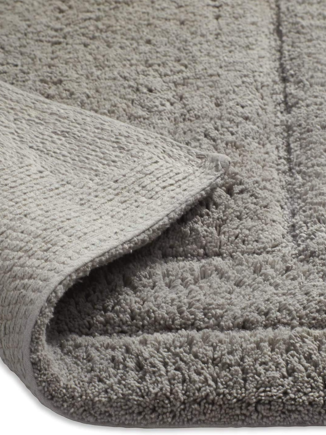 Soft Plush 2800 GSM - 2 Piece Bathroom Rug Set (Grey)