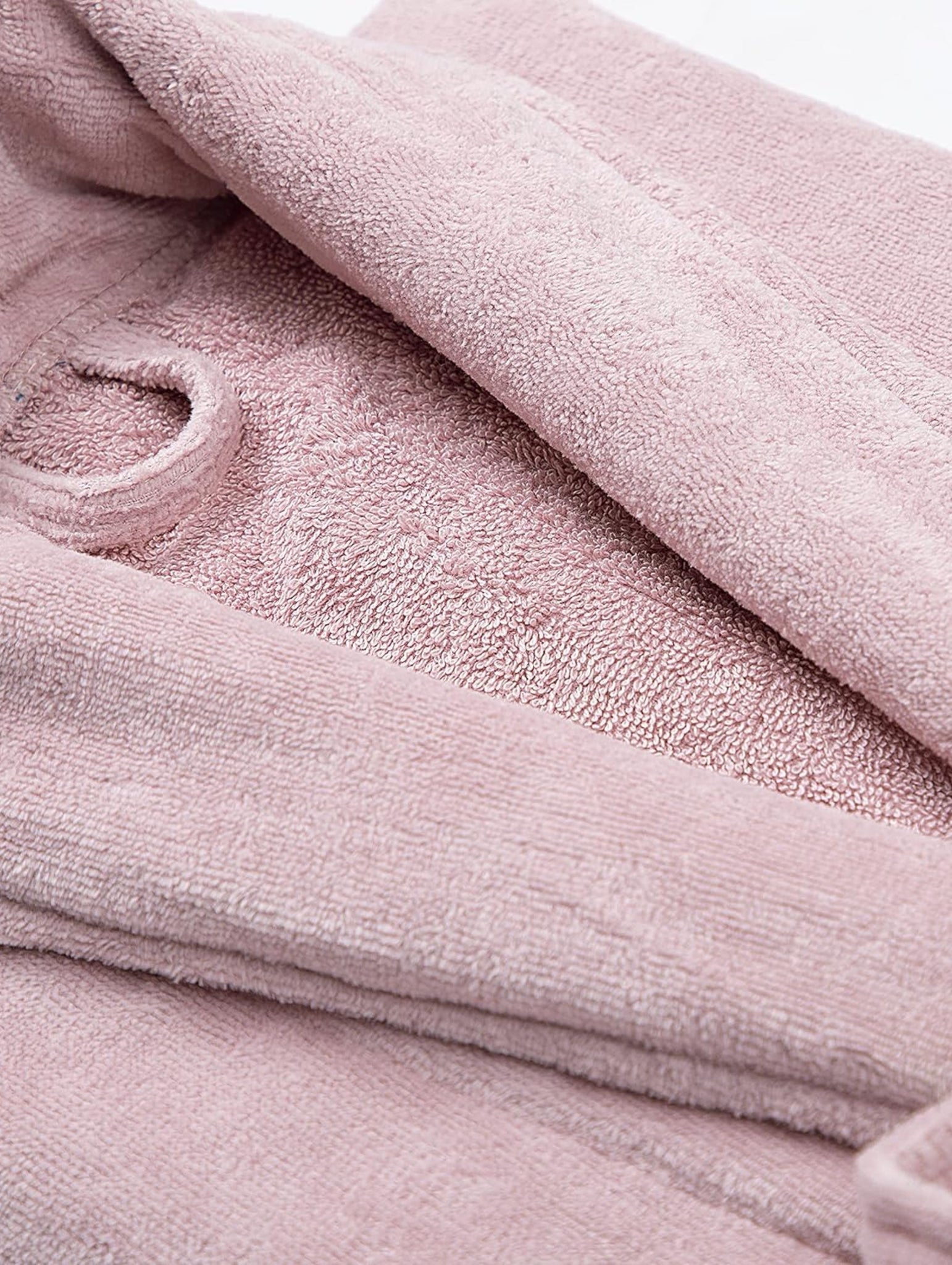 Plush Soft Unisex Terry Cotton Bathrobe (Pink)