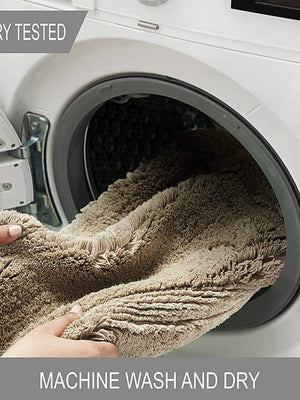 Soft Plush 2800 GSM - 2 Piece Bathroom Rug Set (Taupe)