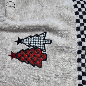 'Its the Season' Festive Embroidery 4 Piece Towel Set