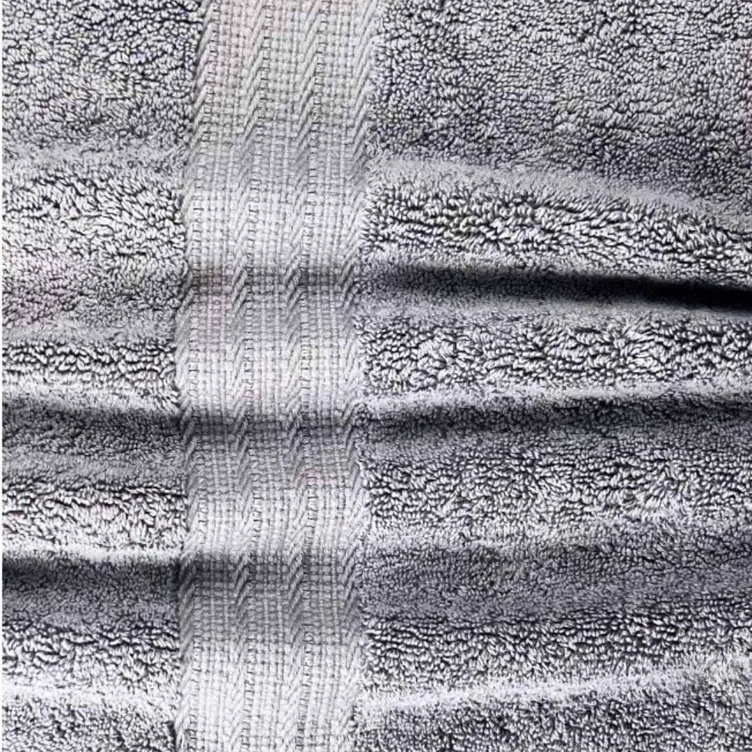 SENSES by Riba Cotton Towel Set 804 GSM - Charcoal, 3 Pcs