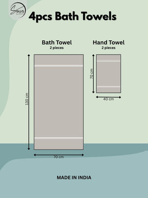 'Its the Season' Festive Embroidery 4 Piece Towel Set