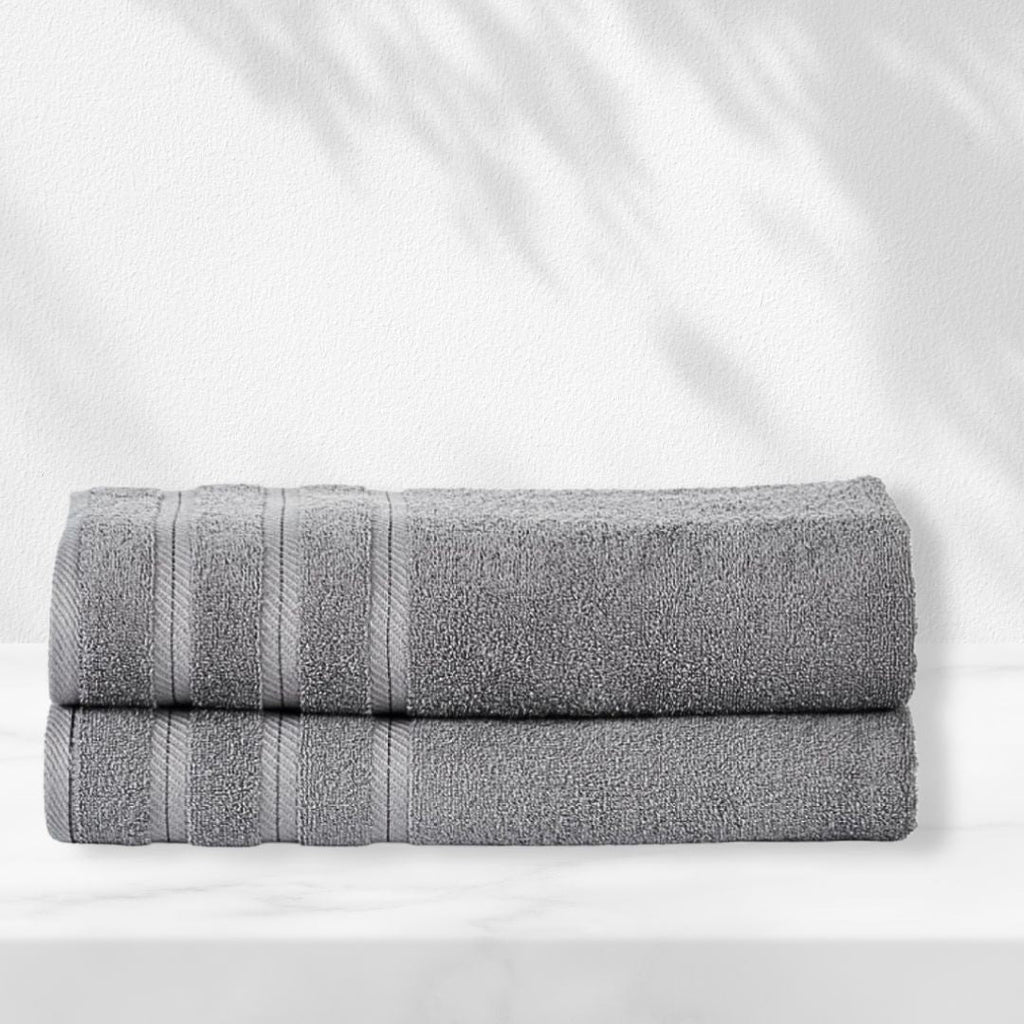 501 GSM 2 Piece Bath Sheet Set - Grey