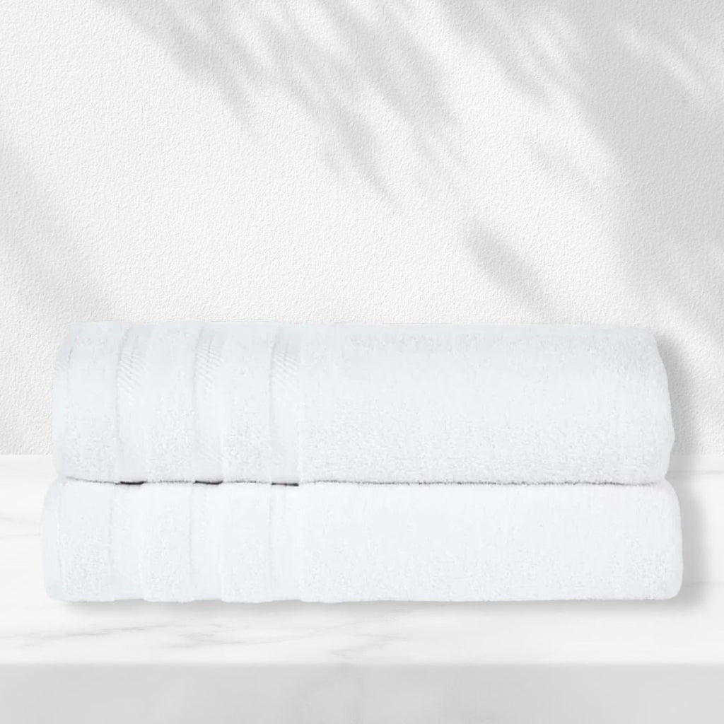 501 GSM 2 Piece Bath Sheet Set - White