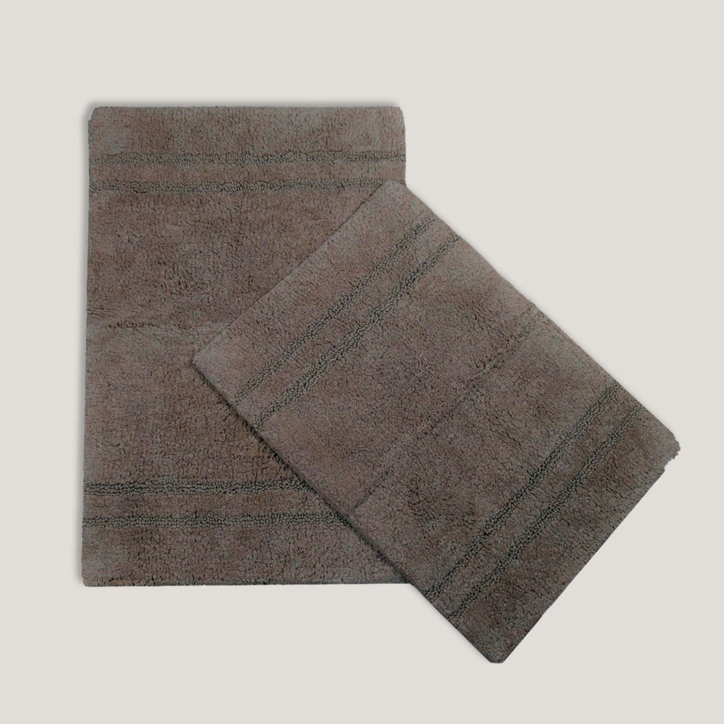 501 GSM - 2 Piece Bathroom Rug Set (Taupe)