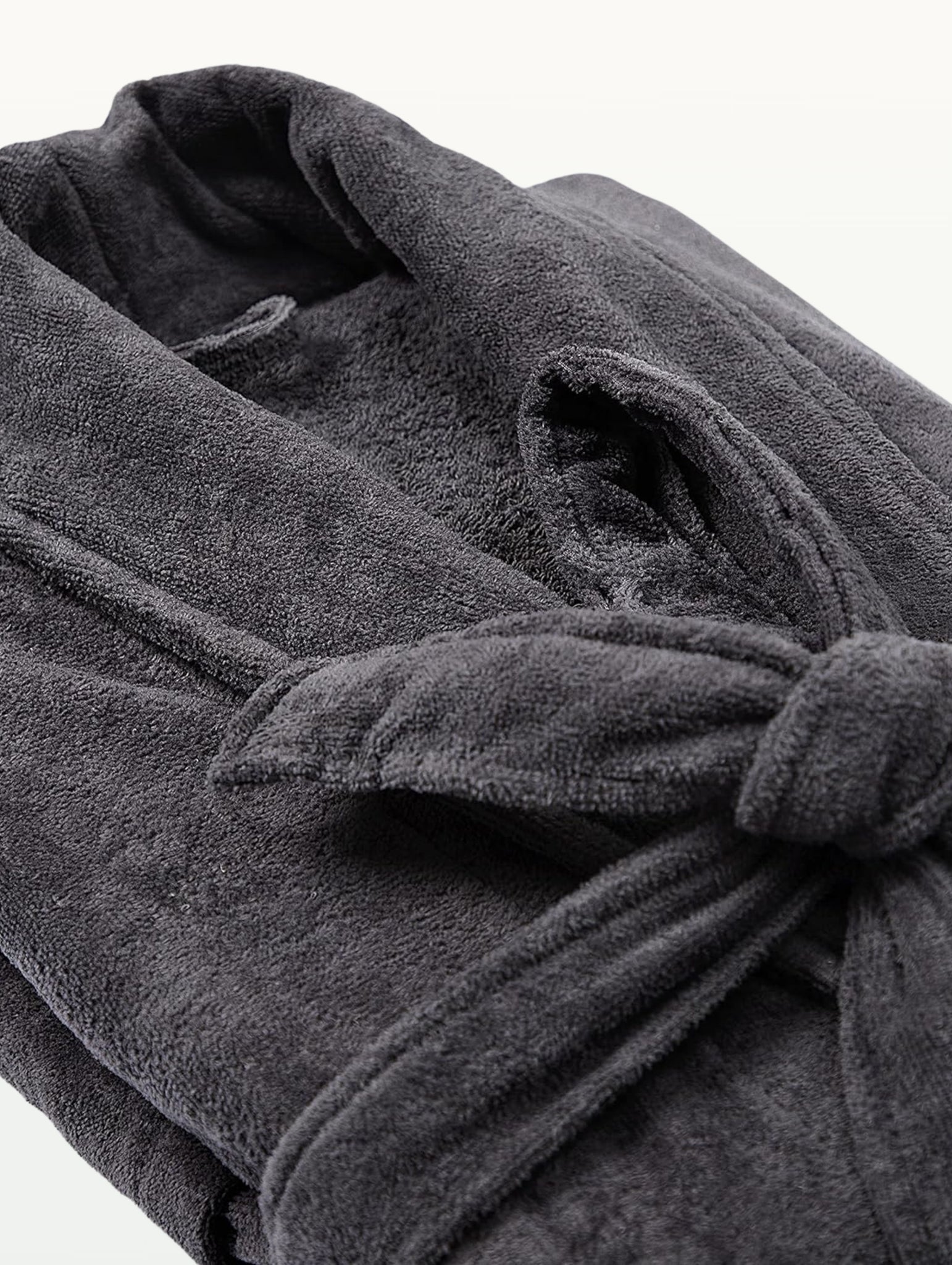 Plush Soft Unisex Terry Cotton Bathrobe (Grey)