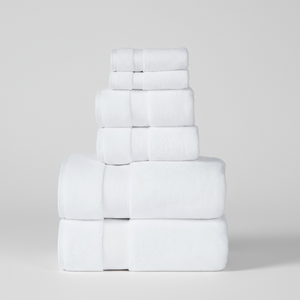 703 GSM 6 Piece Towels Set - White