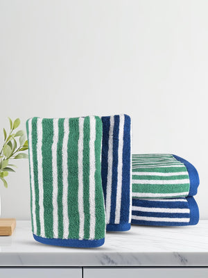 HV Stripe 4 pcs 2 bath and 2 hand Towel Set