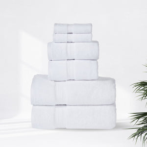 SENSES 804 GSM 6 Piece Towels Set (White)