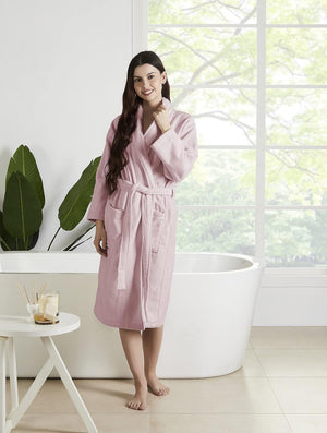 SENSES plush unisex cotton robe used at spa – breathable and soft finish