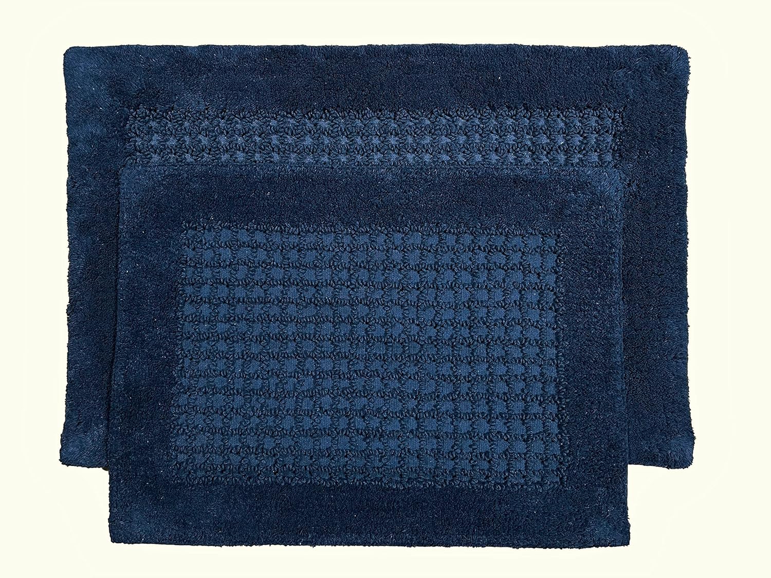 2 Piece Bathroom Rug Set - Navy