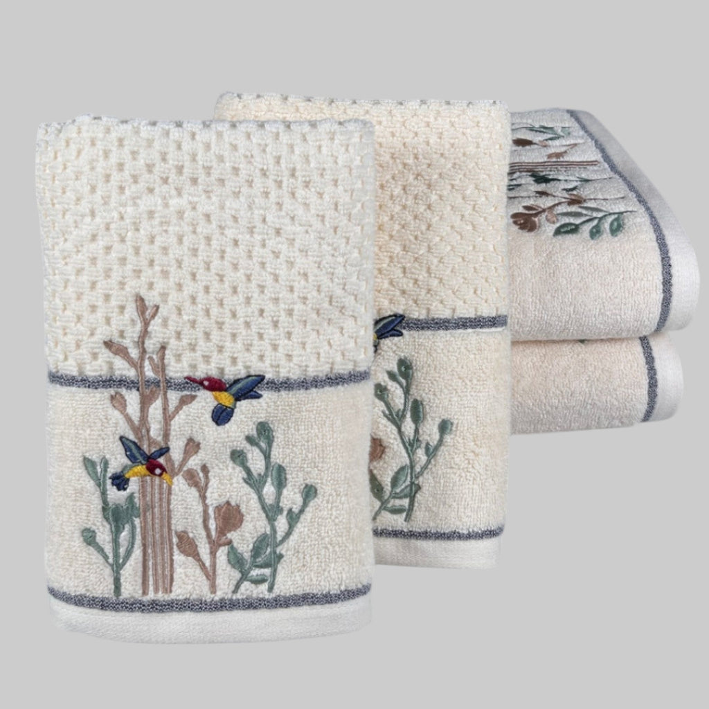 SENSES embroidery towel set 