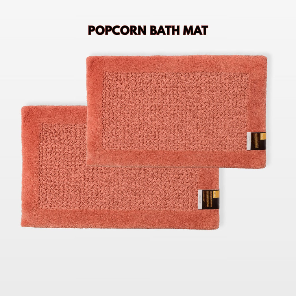 2 Piece Bathroom Rug Set - Bright Pink