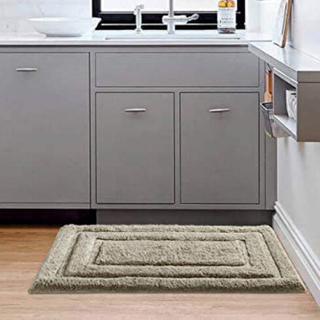 Soft Plush 2800 GSM - 2 Piece Bathroom Rug Set (Taupe)