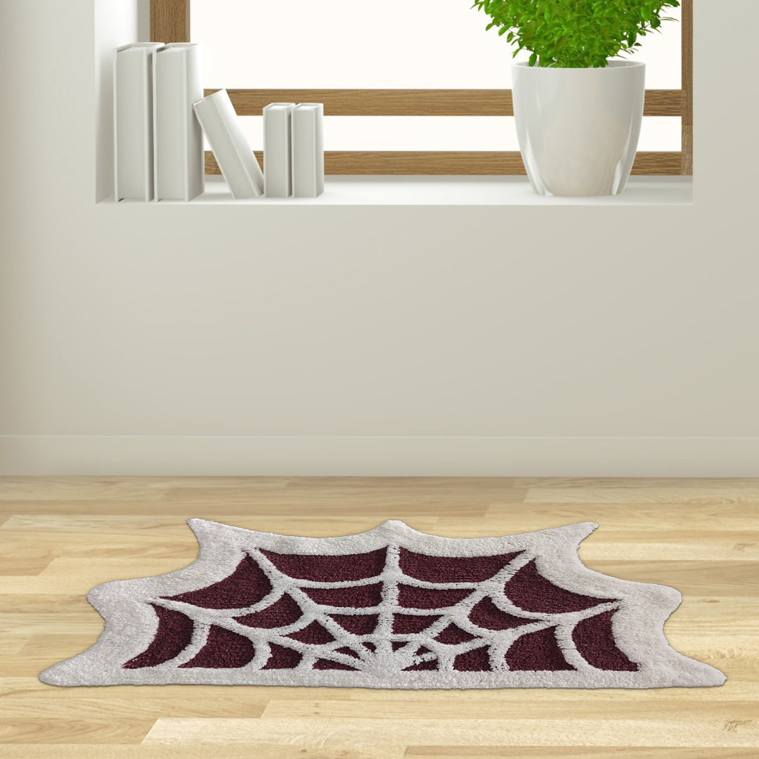 Vortex Spider Web Rug Spider Web Bath Rug – Senses by Riba