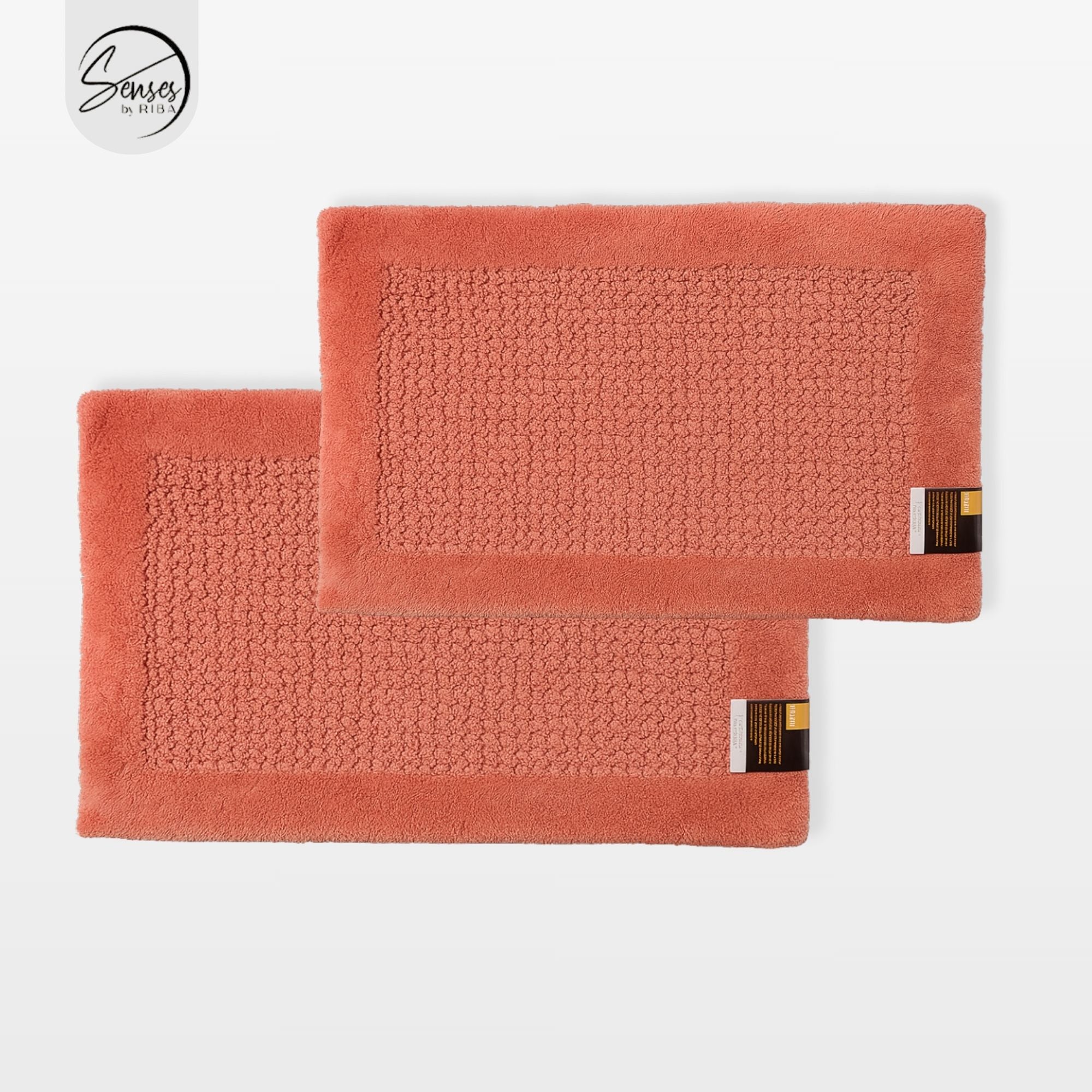 2 Piece Bathroom Rug Set - Bright Pink