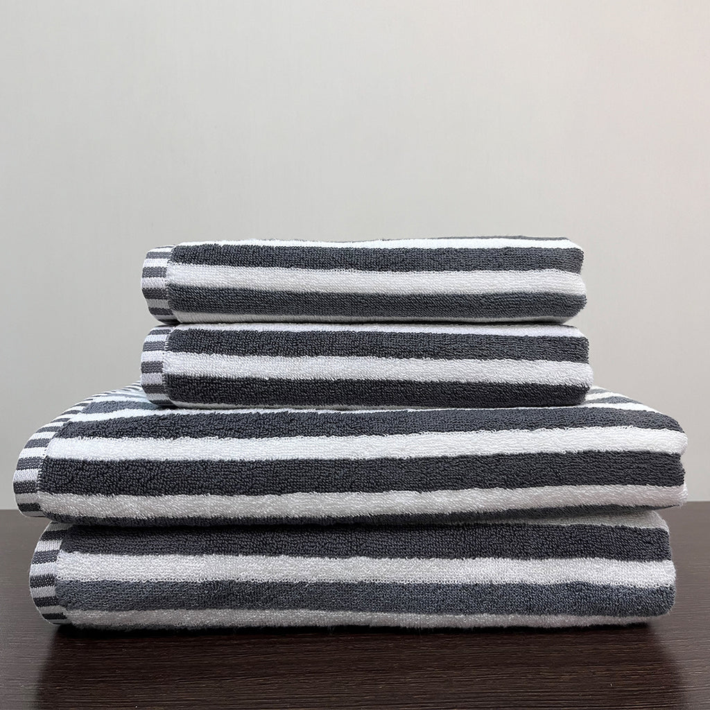 VS Stripe 4 Piece Towel Set
