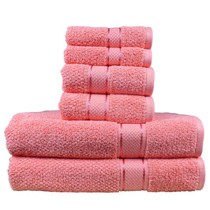 550 GSM 6 Piece Towels Set - Peach