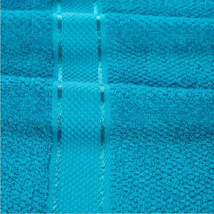 Senses Textured Rice Weave 6 Piece Towel Set-Turquoise