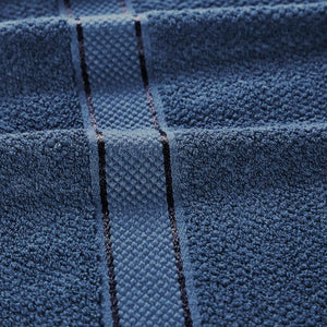 Senses Textured Rice Weave 6 Piece Towel Set -Navy