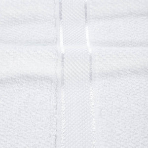 Senses Textured Rice Weave 6 Piece Towel Set - White