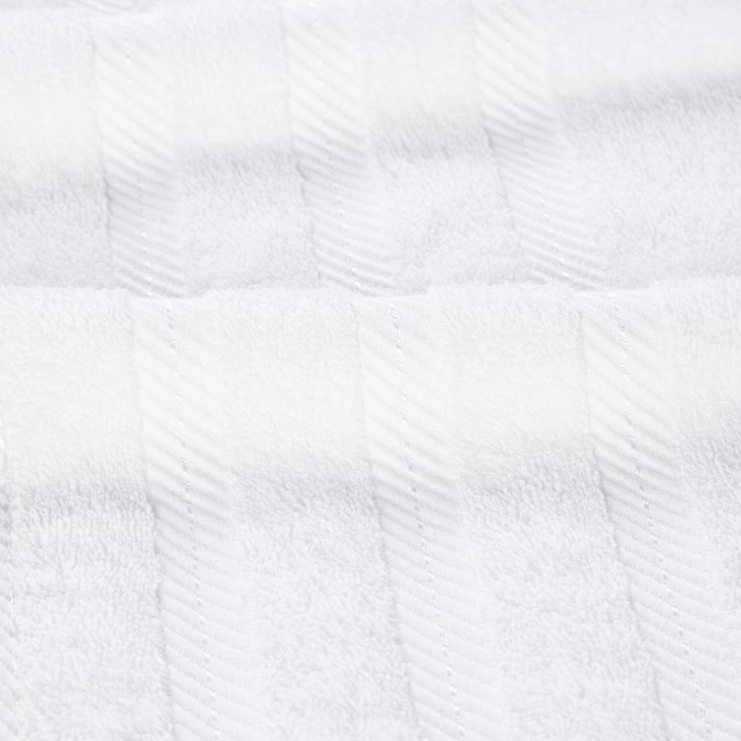 501 GSM 8 Piece Towels Set - White