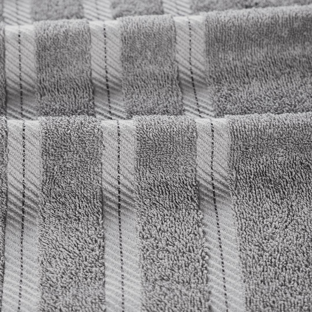 501 GSM 8 Piece Towels Set - Grey